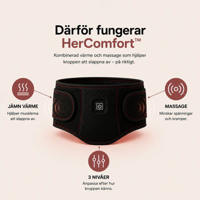 HerComfort™ - Låt inte mensvärken ta över.